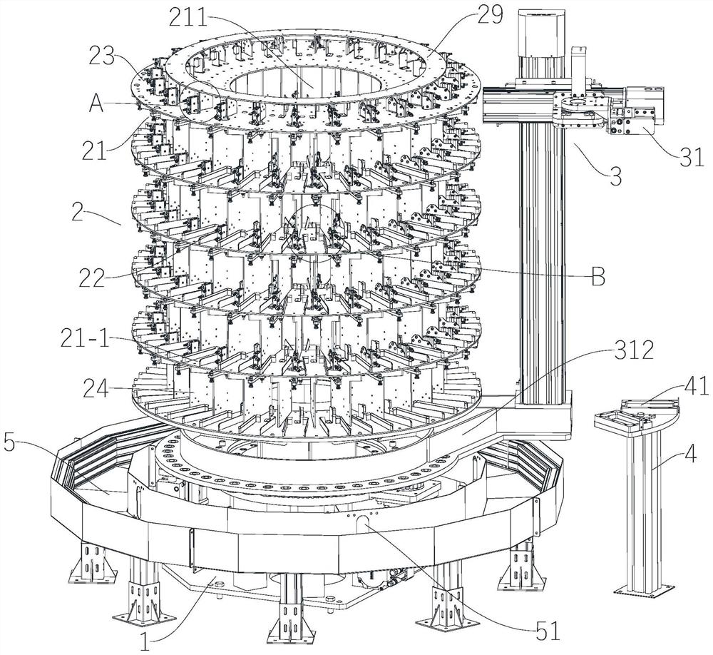 Full-automatic multi-layer lithium battery batch charging equipment