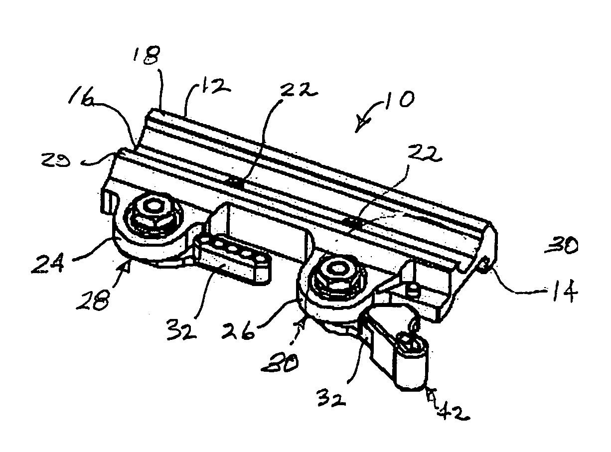 Mount for firearm sighting device having throw-lever clamp and lever safety latch