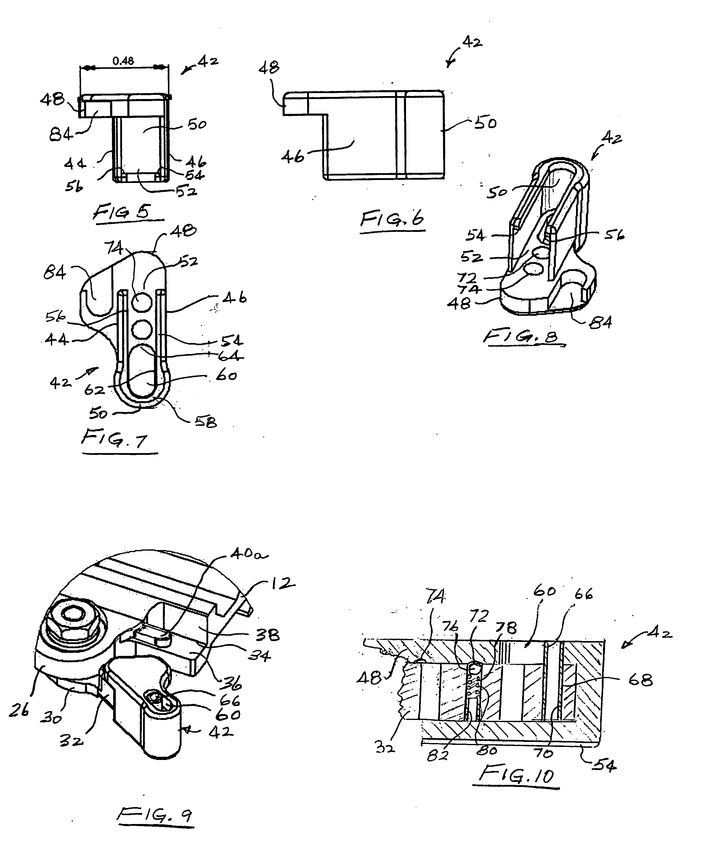 Mount for firearm sighting device having throw-lever clamp and lever safety latch