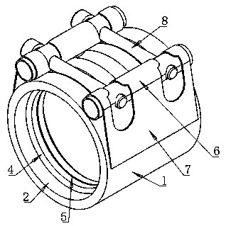 Improved firm type damping and stabilizing pipe fitting