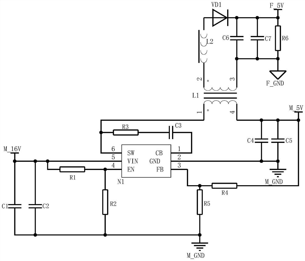 Isolated dual-output DC-DC power supply and industrial control equipment