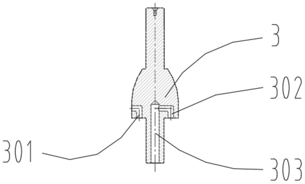 Low-pressure-loss torsion impact drilling tool and rock breaking method