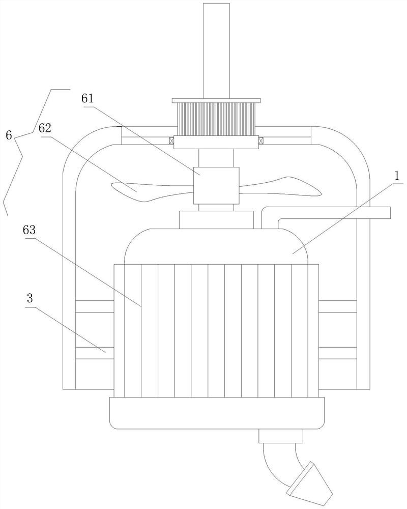 Efficient heat dissipation motor for wall breaking machine and control method