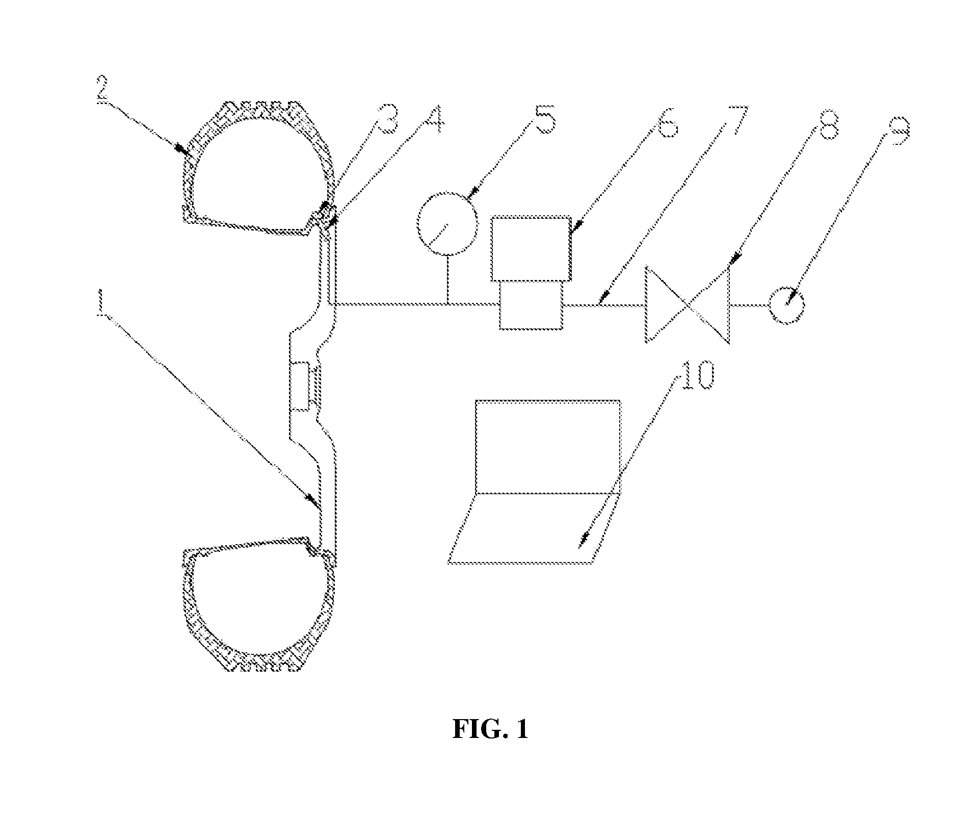 Device and Method for Measuring Air Tightness of Aluminum Alloy Hub or Tyre