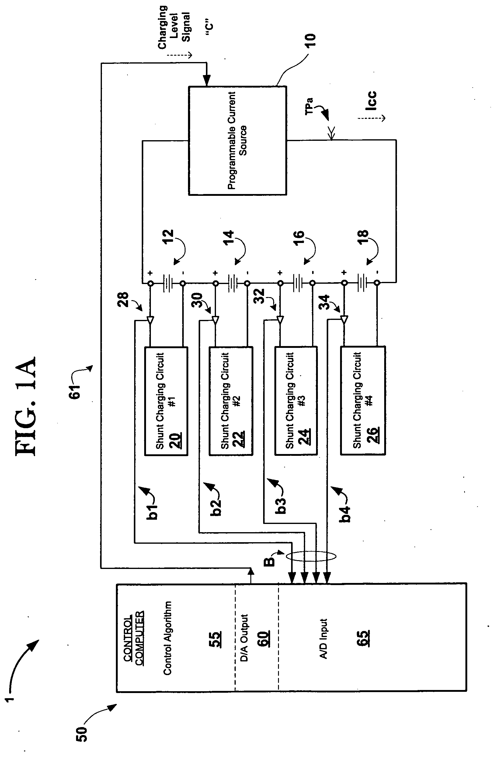 Battery charger and power reduction system and method