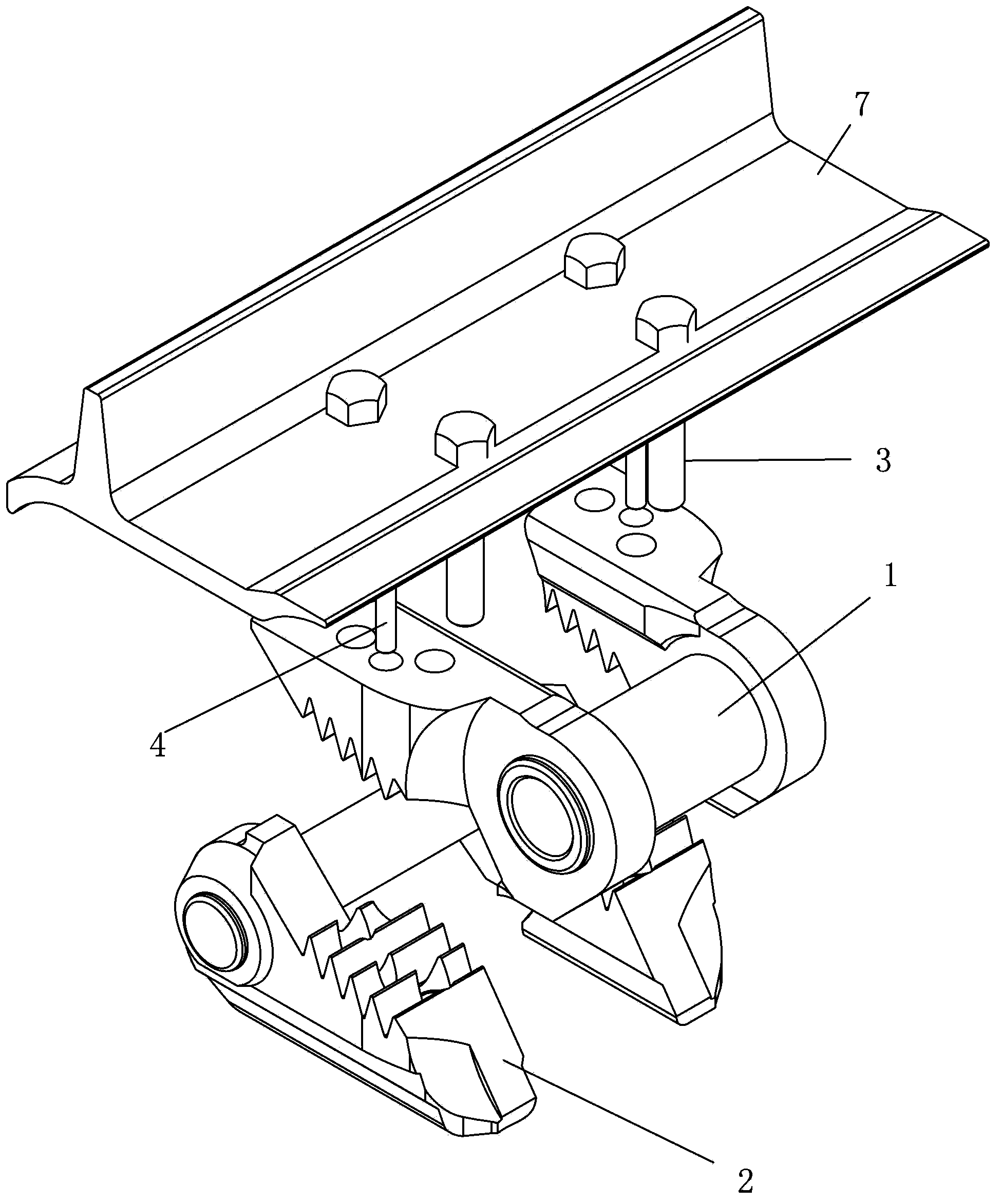 Method for installing buckle locking section of caterpillar band