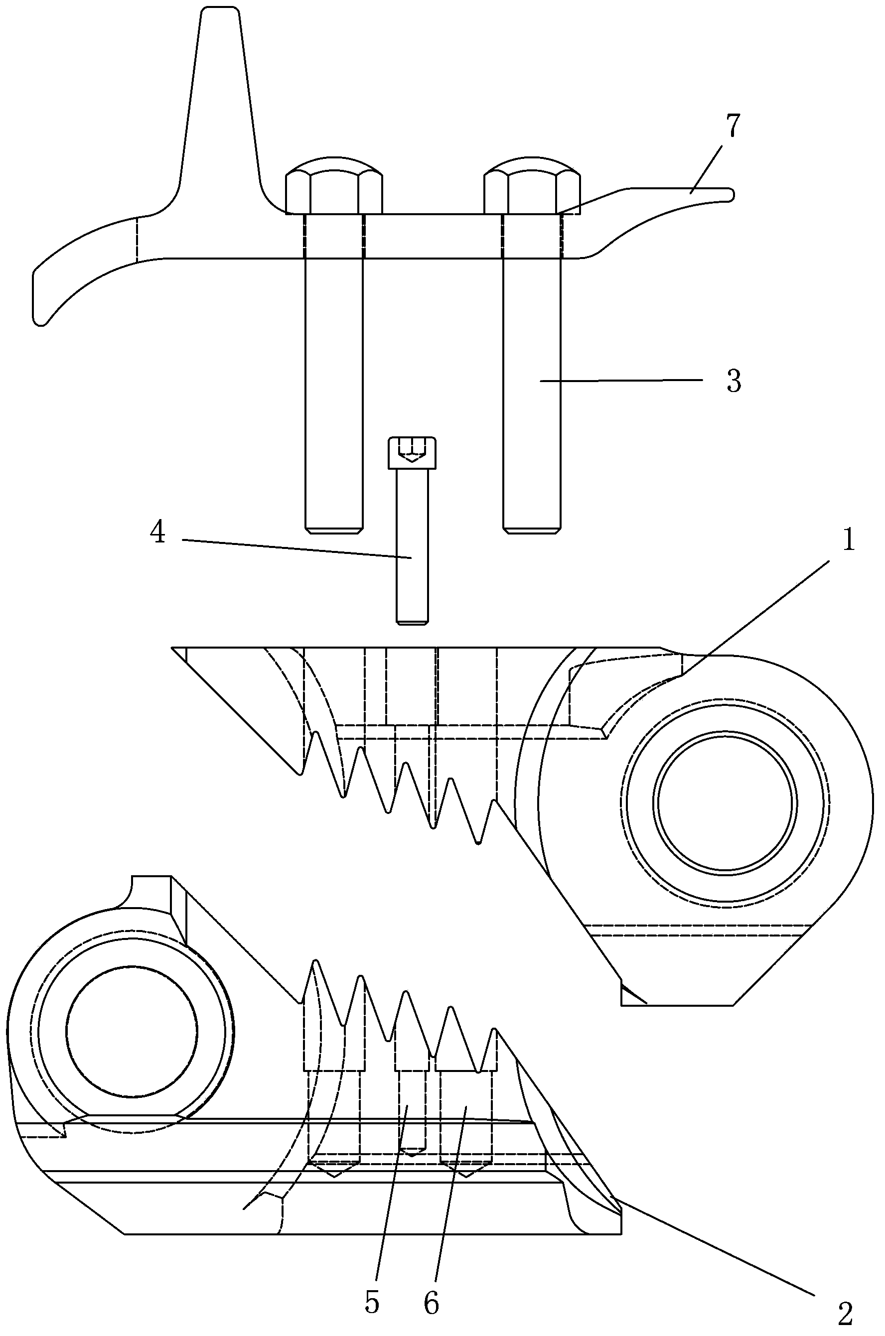 Method for installing buckle locking section of caterpillar band