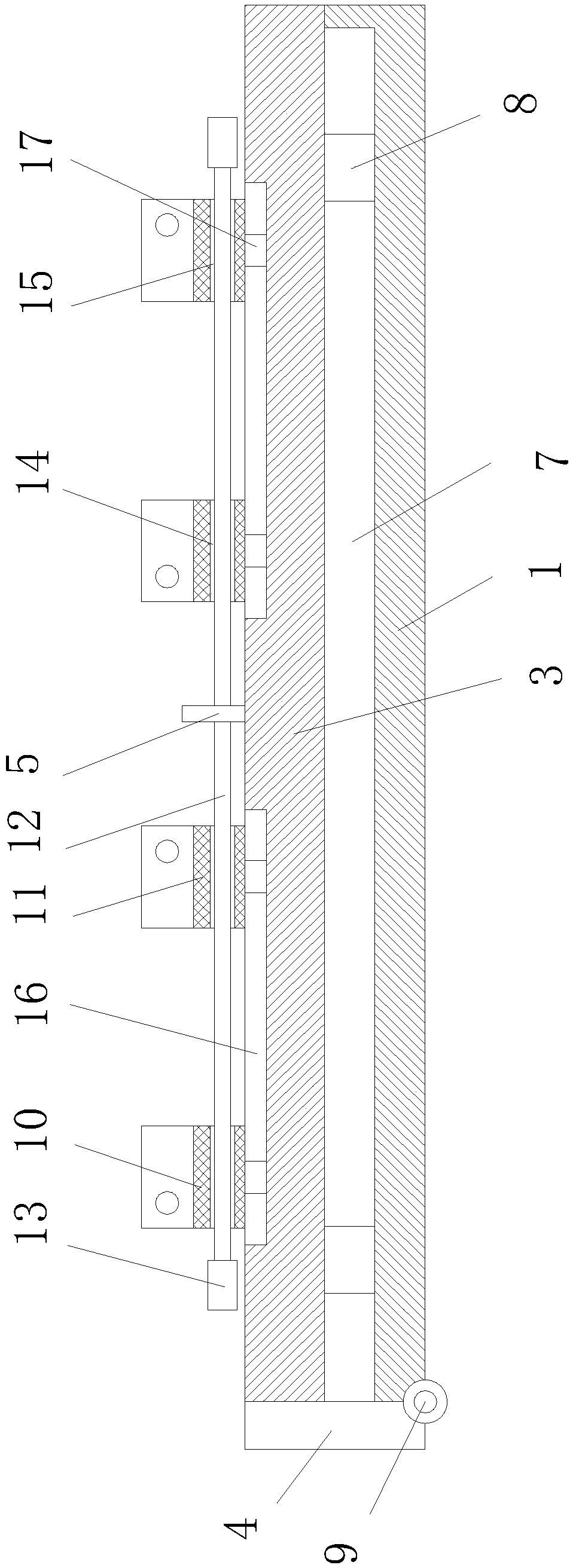 Fixing inserting plate for printed circuit boards