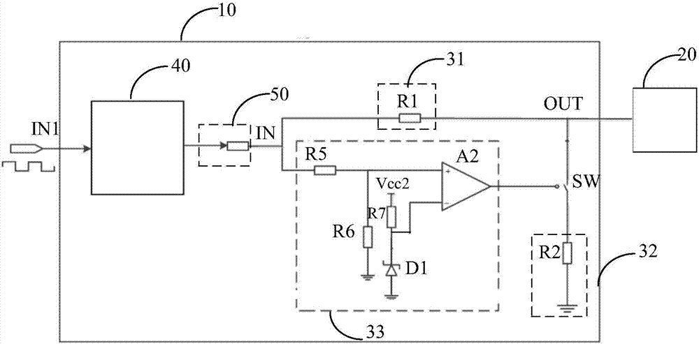 Drive protection circuit for power switch transistor, integrated circuit, IPM module and air conditioner