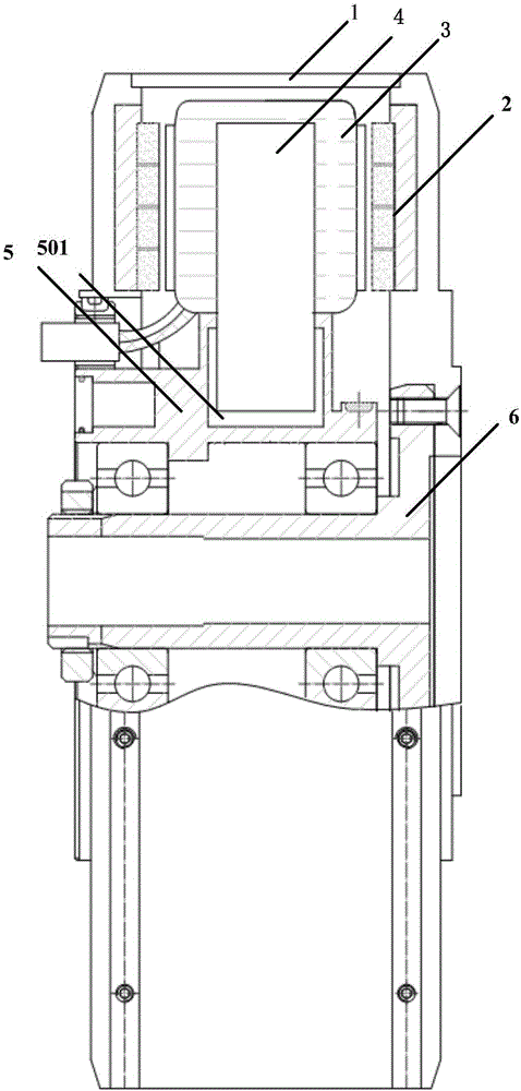 Axial magnetic flux hub motor for enhanced heat emission of windings