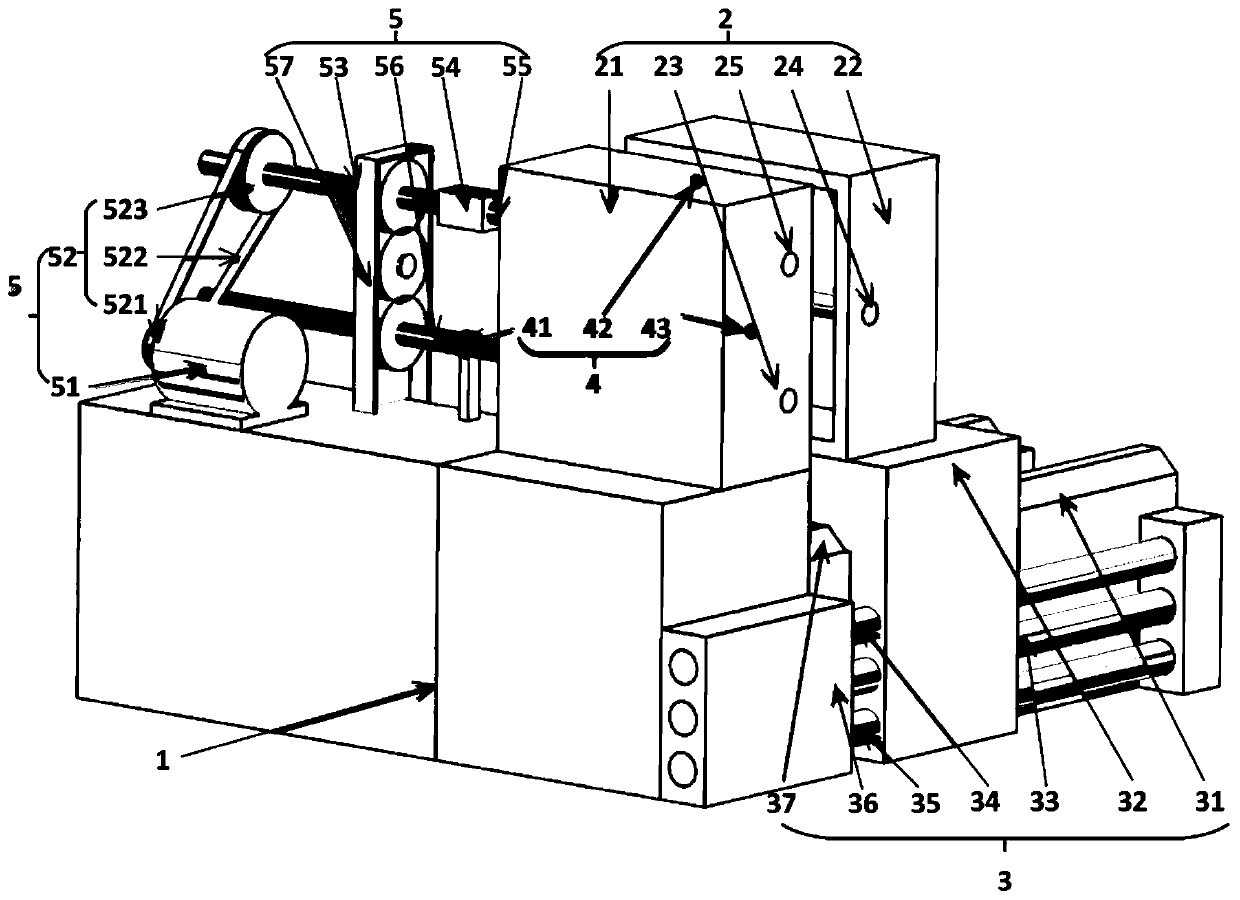 Numerical control system based center distance variable gear contact fatigue test bed