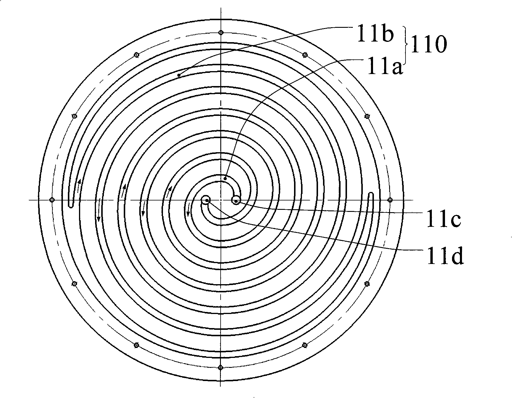 A polishing disk with internal circulated cooling