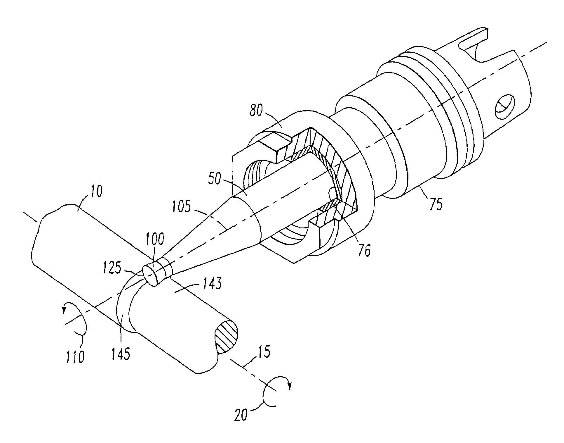 Method and assembly for rotating a cutting insert during a turning operation and inserts used therein