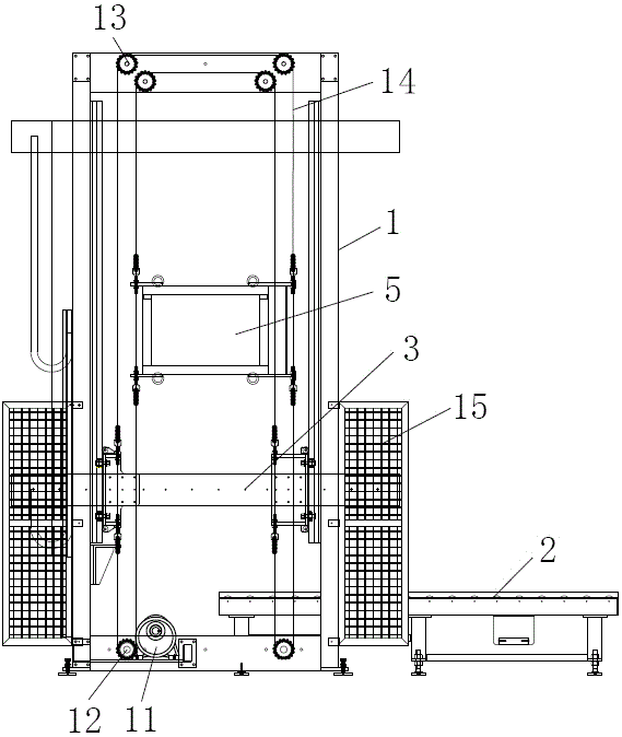 Frame type intelligent palletizer