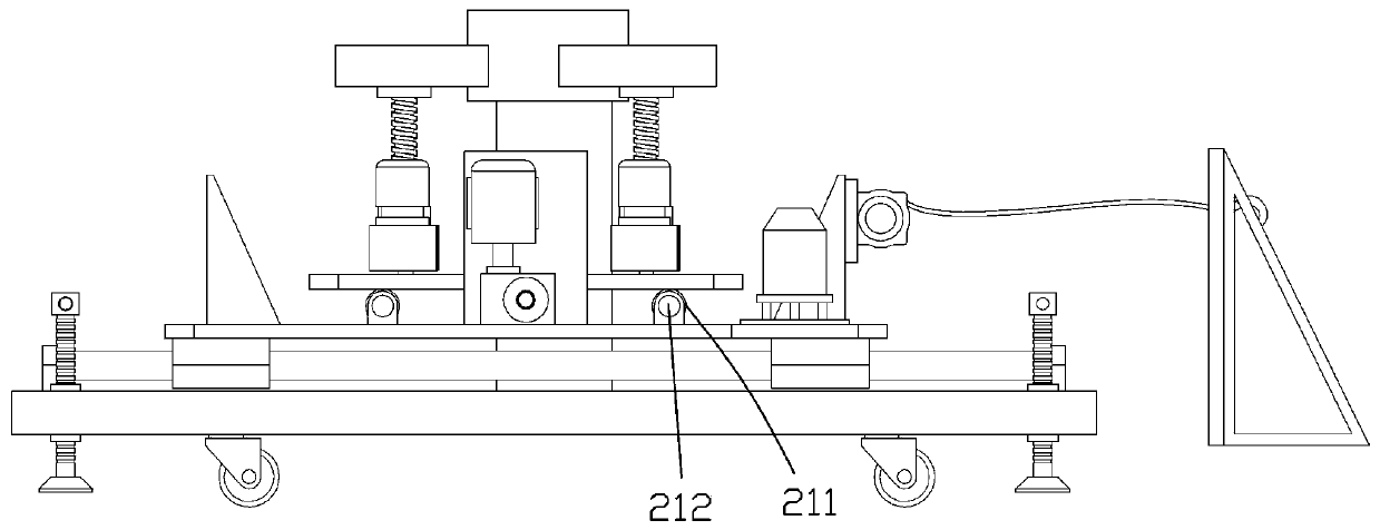 Self ranging type flexible butt-joint trolley and butt-joint position measuring method