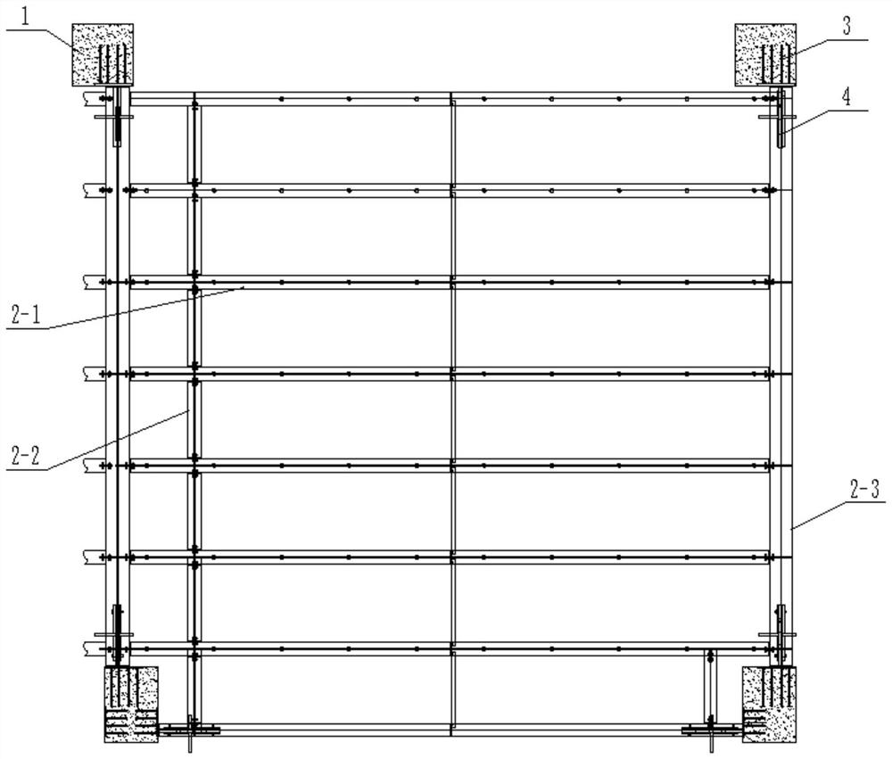 High-altitude large-span supporting platform and construction method thereof