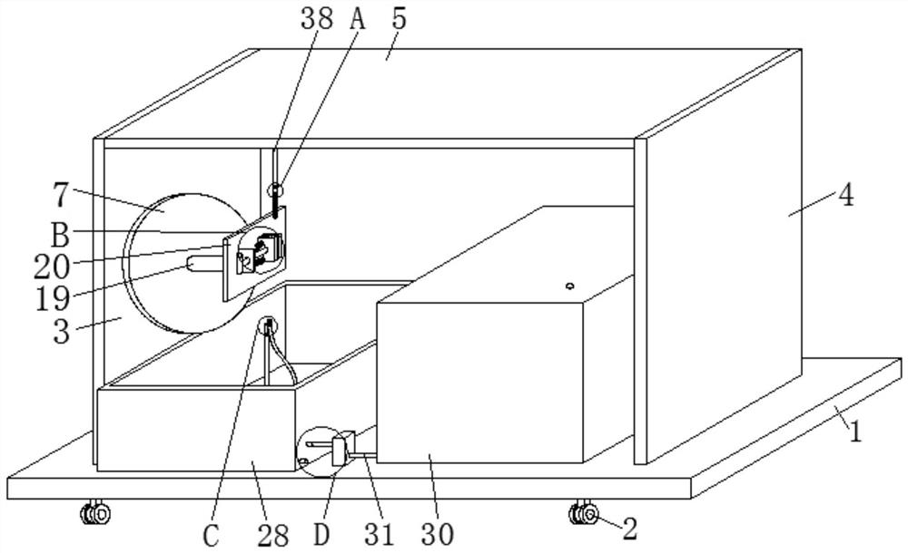 Cleaning device for test tubes in clinical laboratory