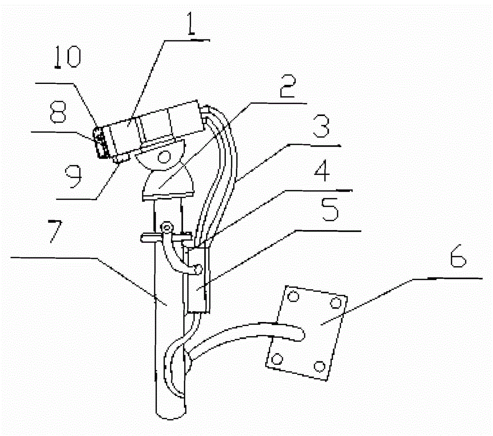 Camera installation mechanism with anti-explosion function