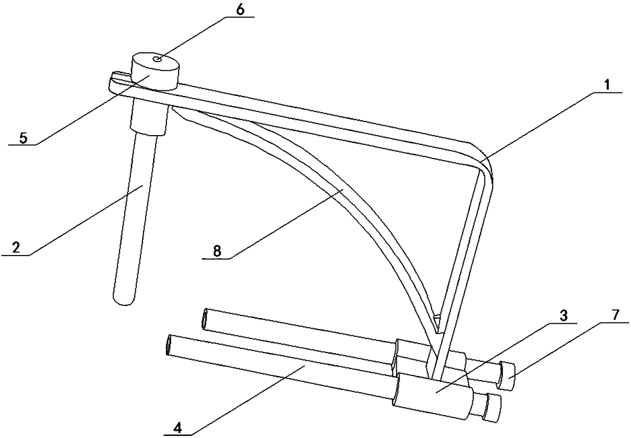 Proximal end of femur kirschner wire fixing device