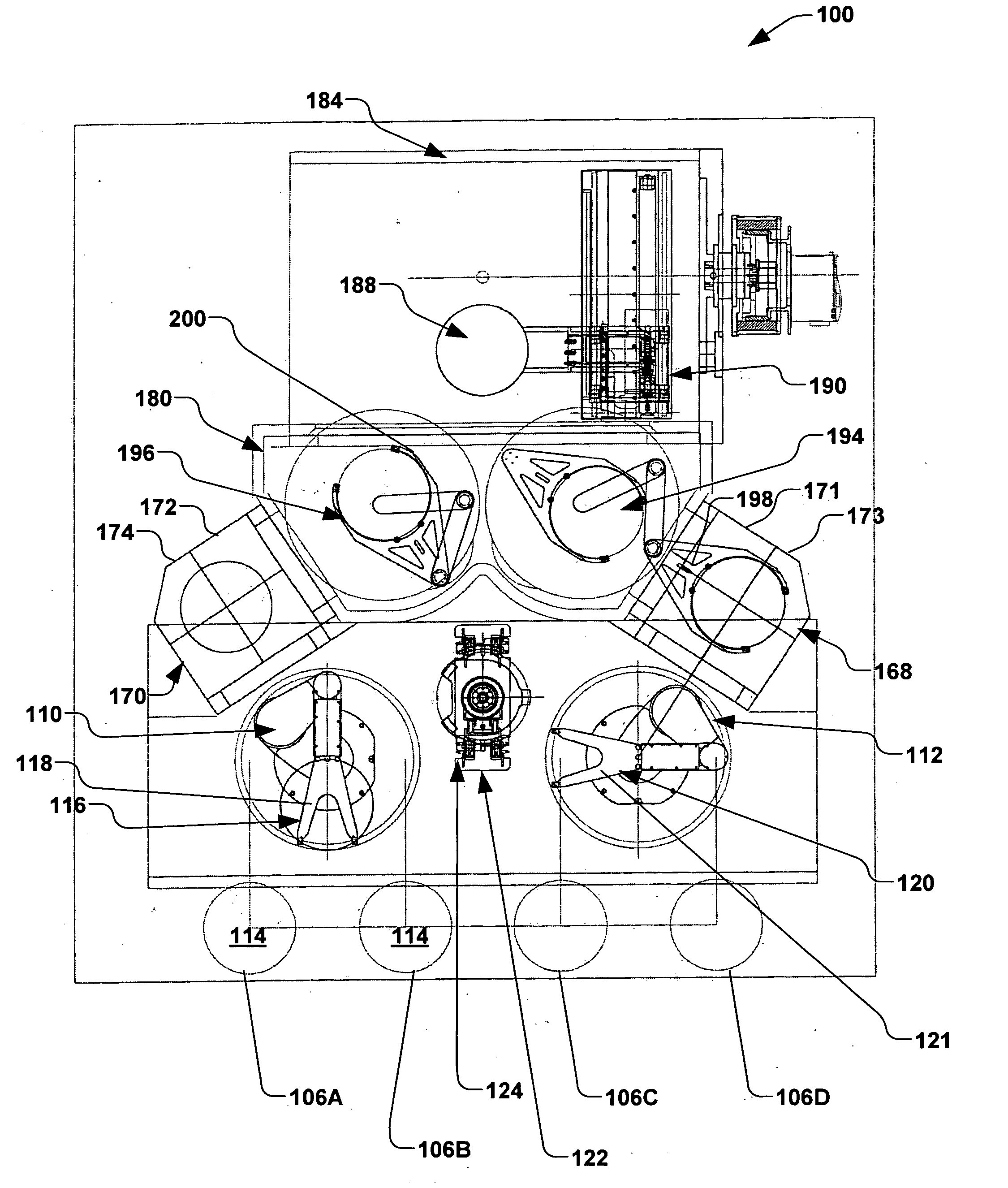 High throughput serial wafer handling end station