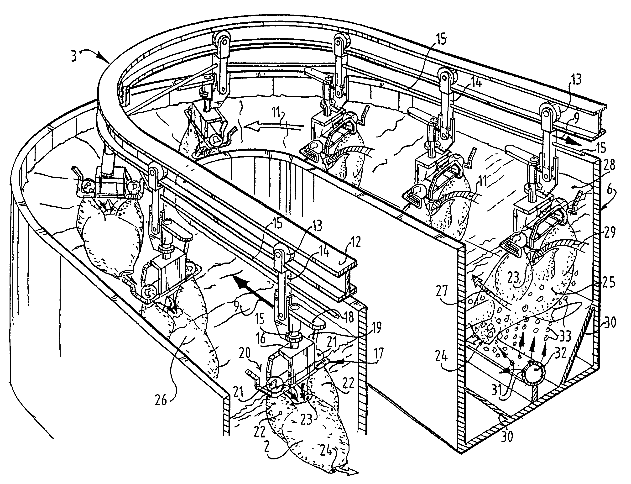 Method and installation for cooling slaughtered poultry