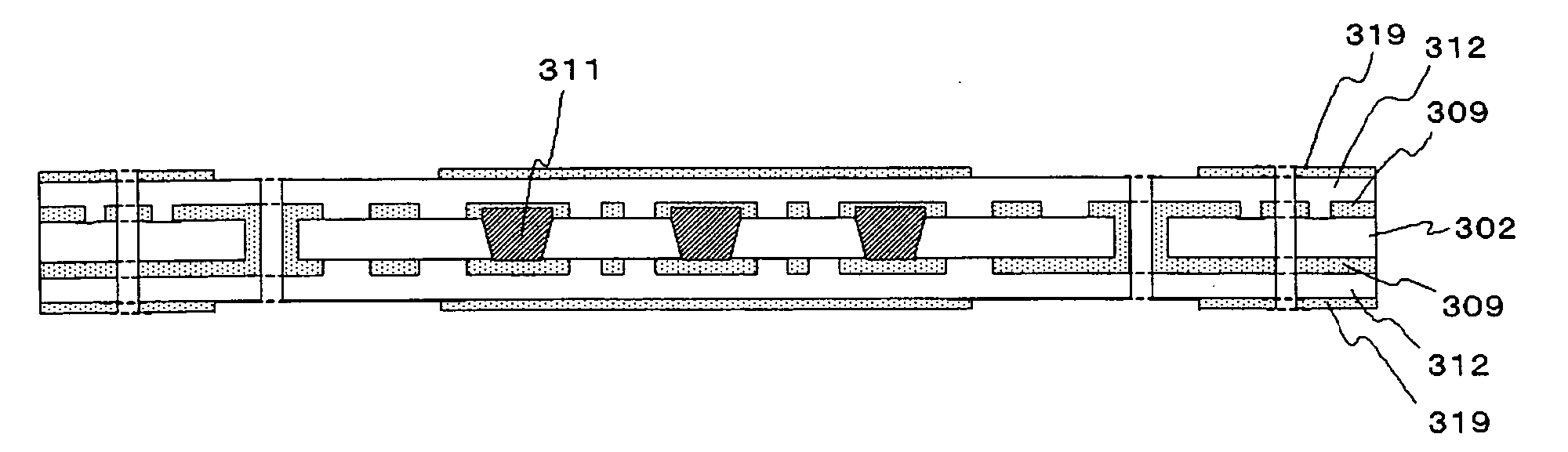 Device mounting board and semiconductor apparatus using the same