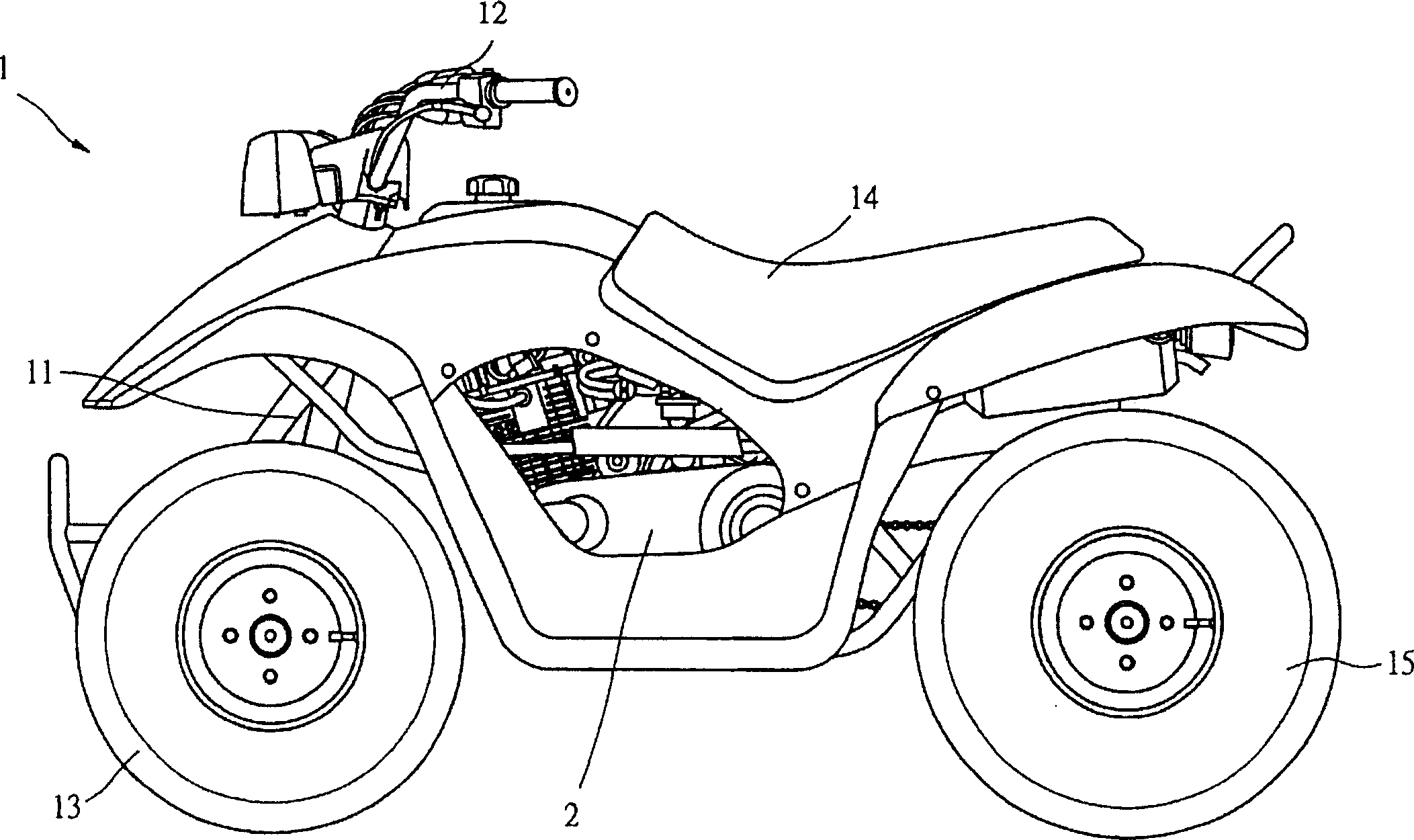 All-terrain vehicle sprocket buffer device