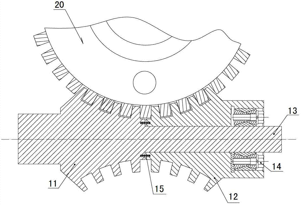 Worm transmission device capable of eliminating gear backlash