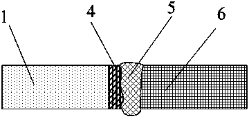 Method for preparing joint made of dissimilar material by firstly ultrasonically prefabricating and secondly welding transition belt