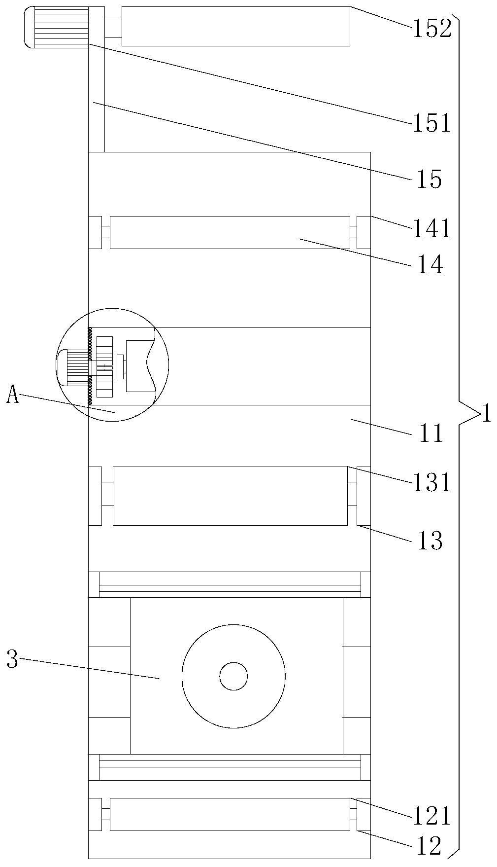 Digital printing fabric rapid nondestructive drying device