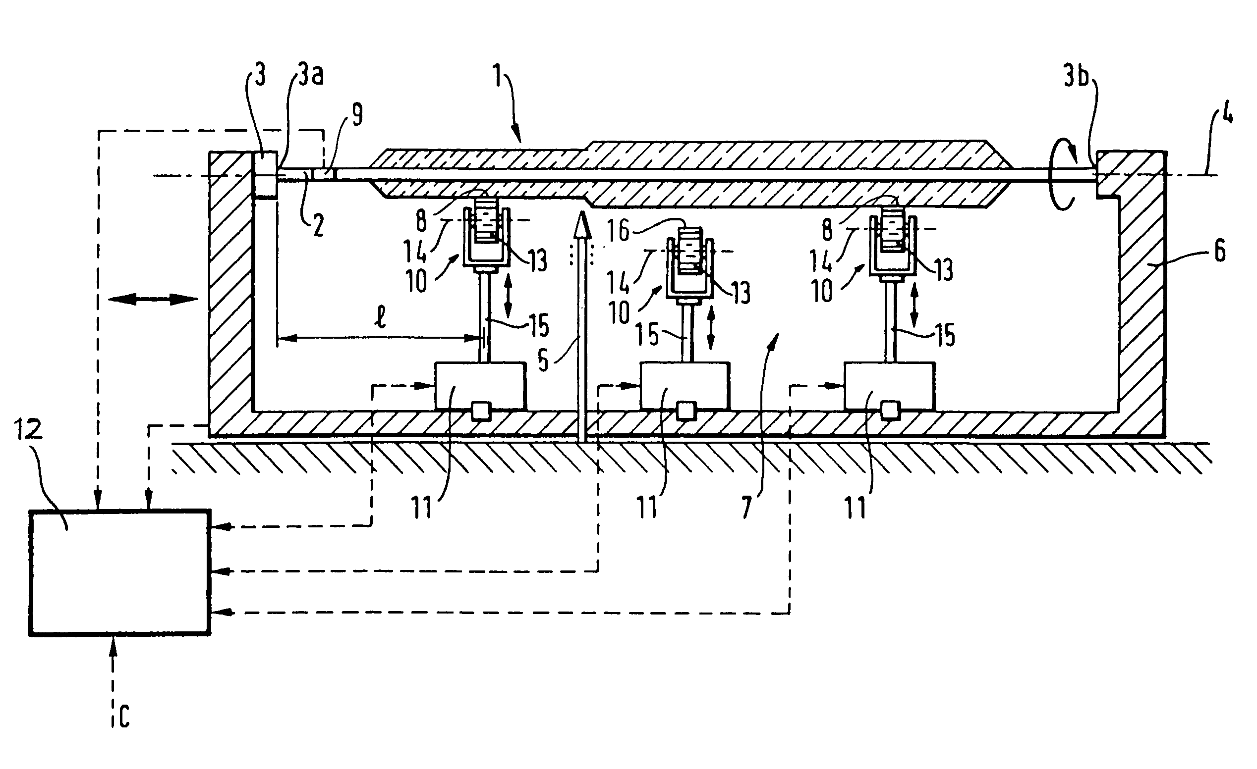 Apparatus for supporting a preform having a supporting core