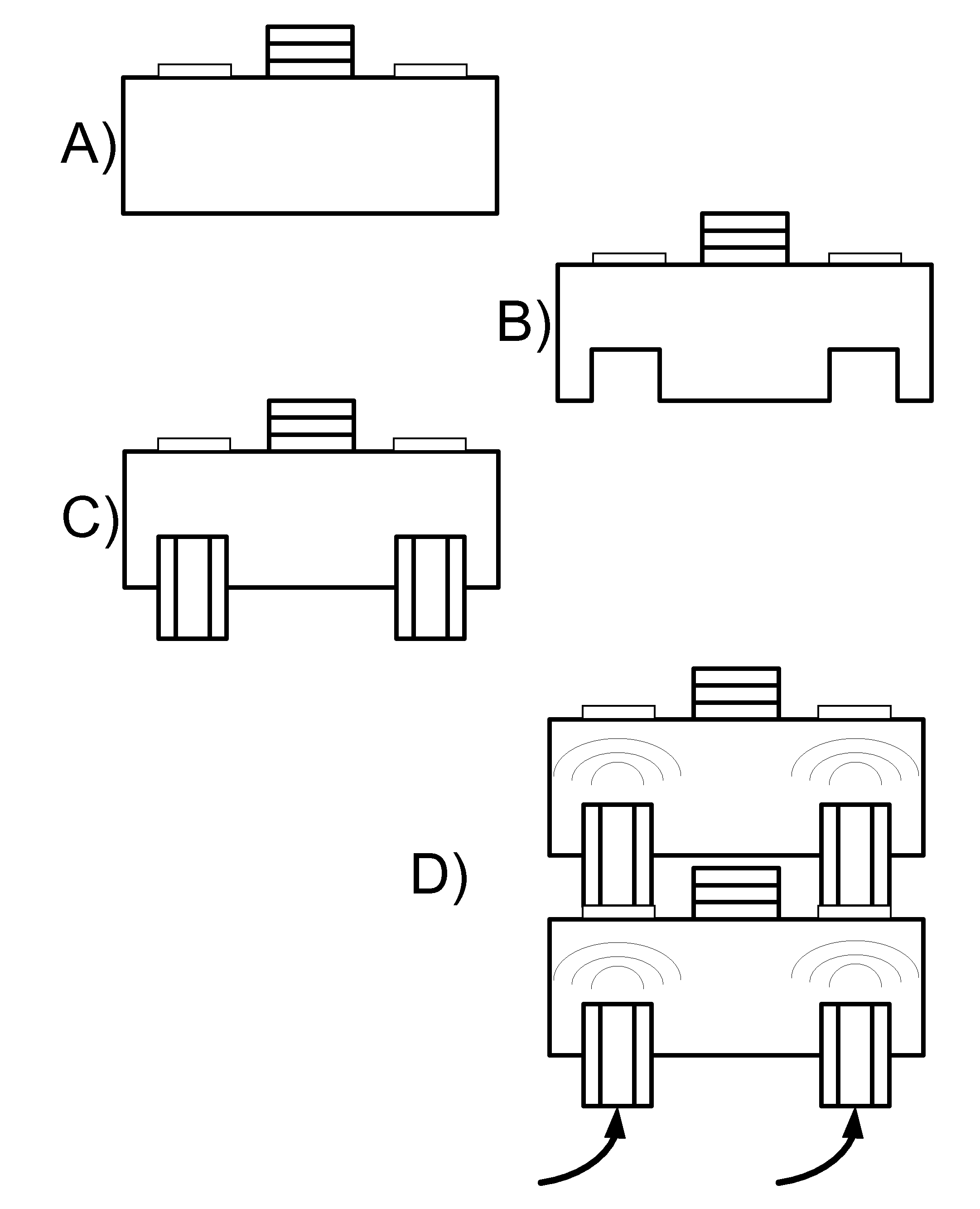 Chip capacitive coupling