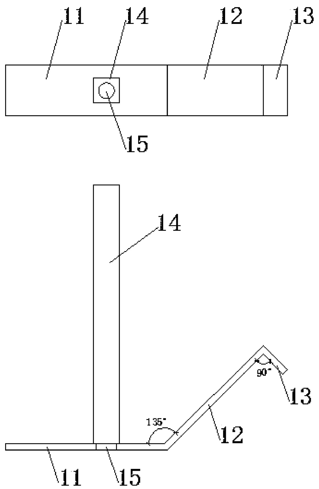 Wood-plastic formwork reinforcement clamp for square column concrete member and its use method