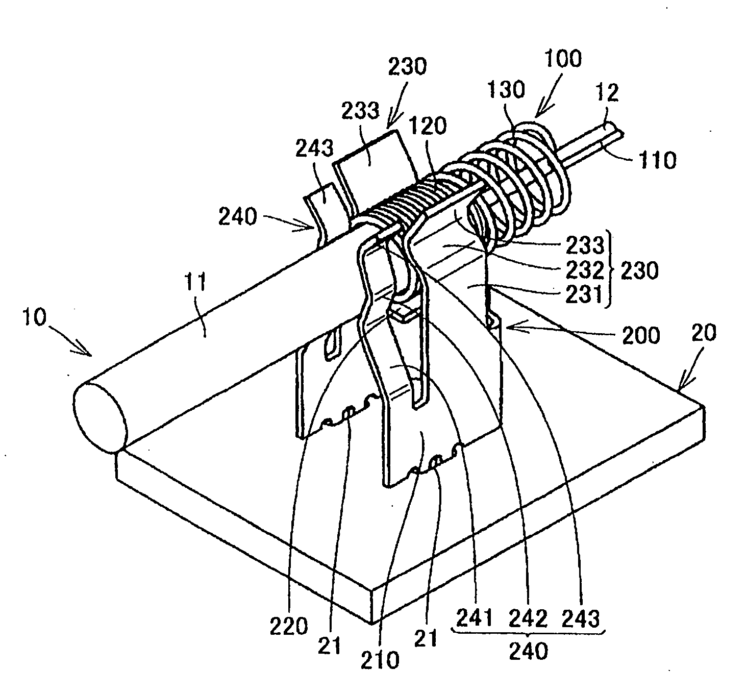 Contact and connecting device