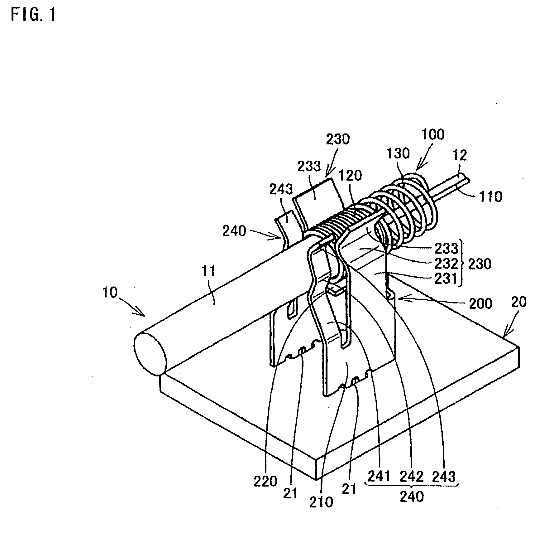Contact and connecting device
