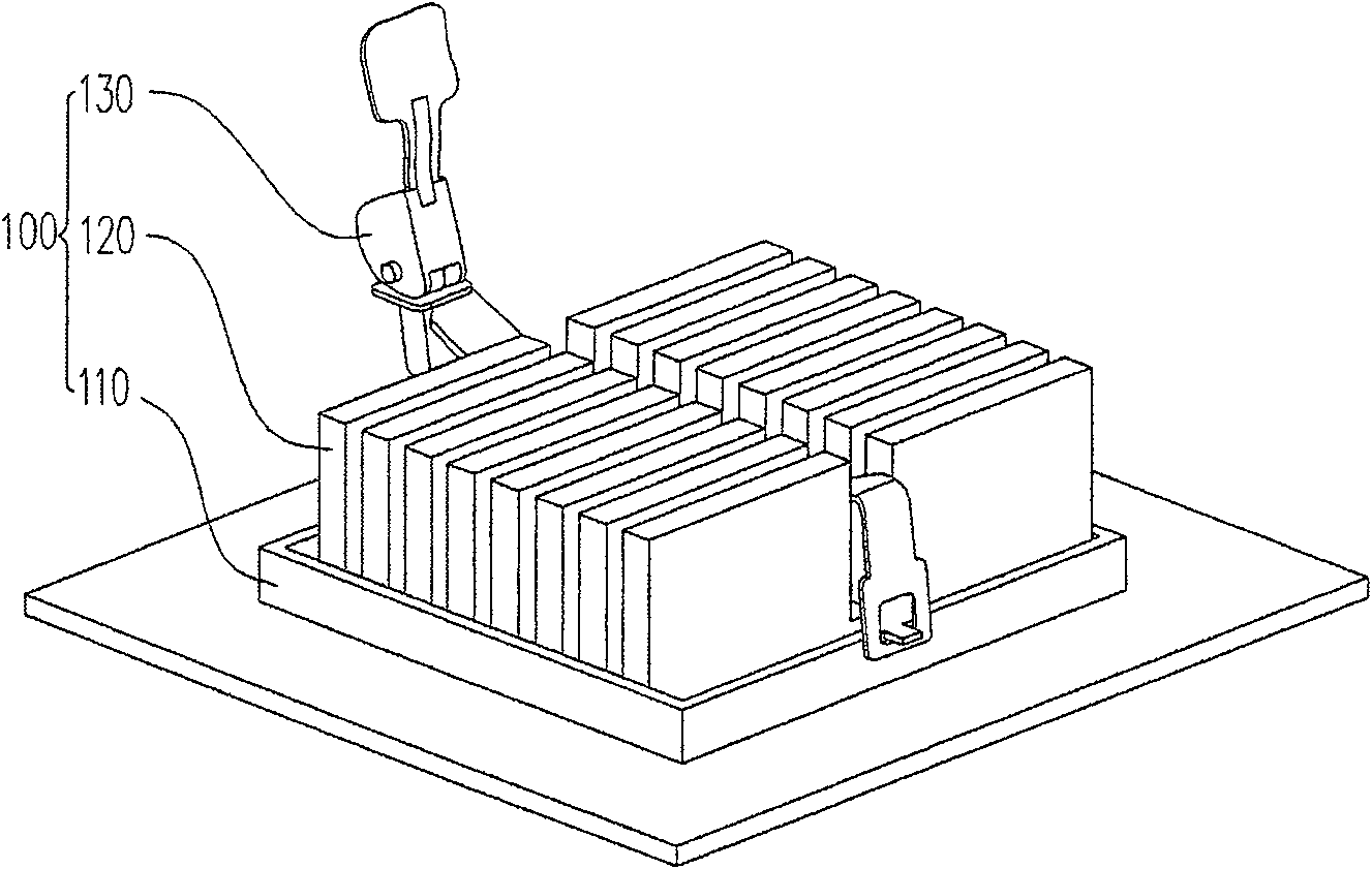 Fastener module and heat radiating device having the same