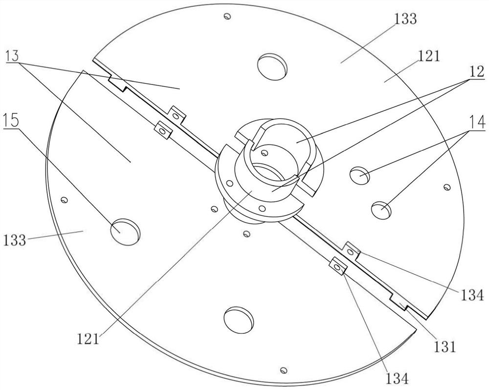 Integrated high-efficiency ionization ultrahigh specific impulse radio frequency ion thruster discharge structure