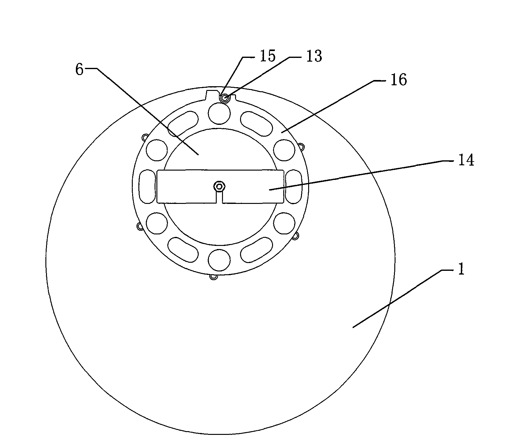 Local centering and rotating device of cone socket