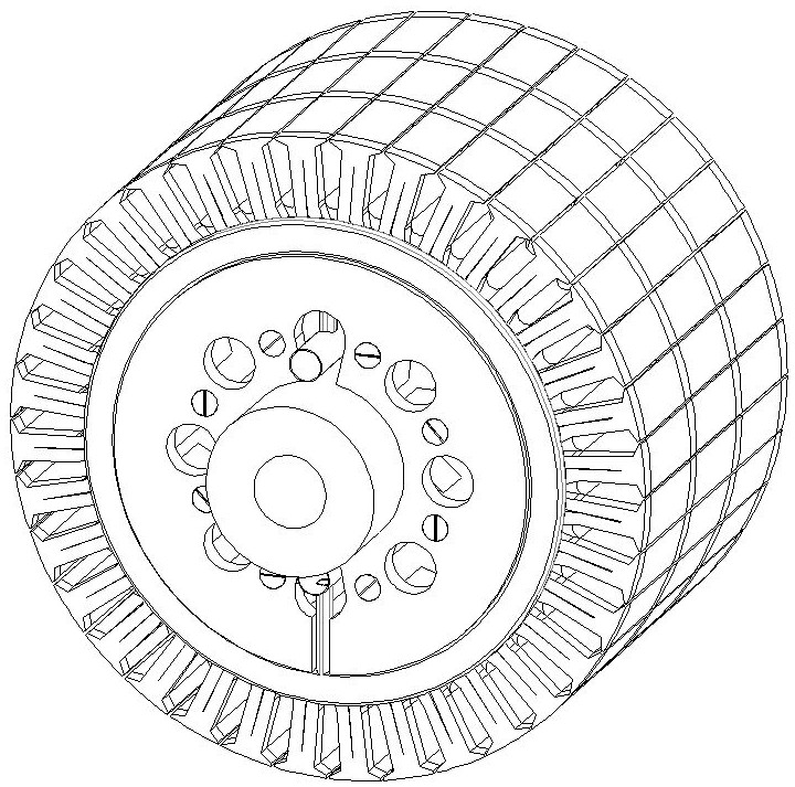 Water cooling structure of axial segmentation inner stator of outer rotor hub motor