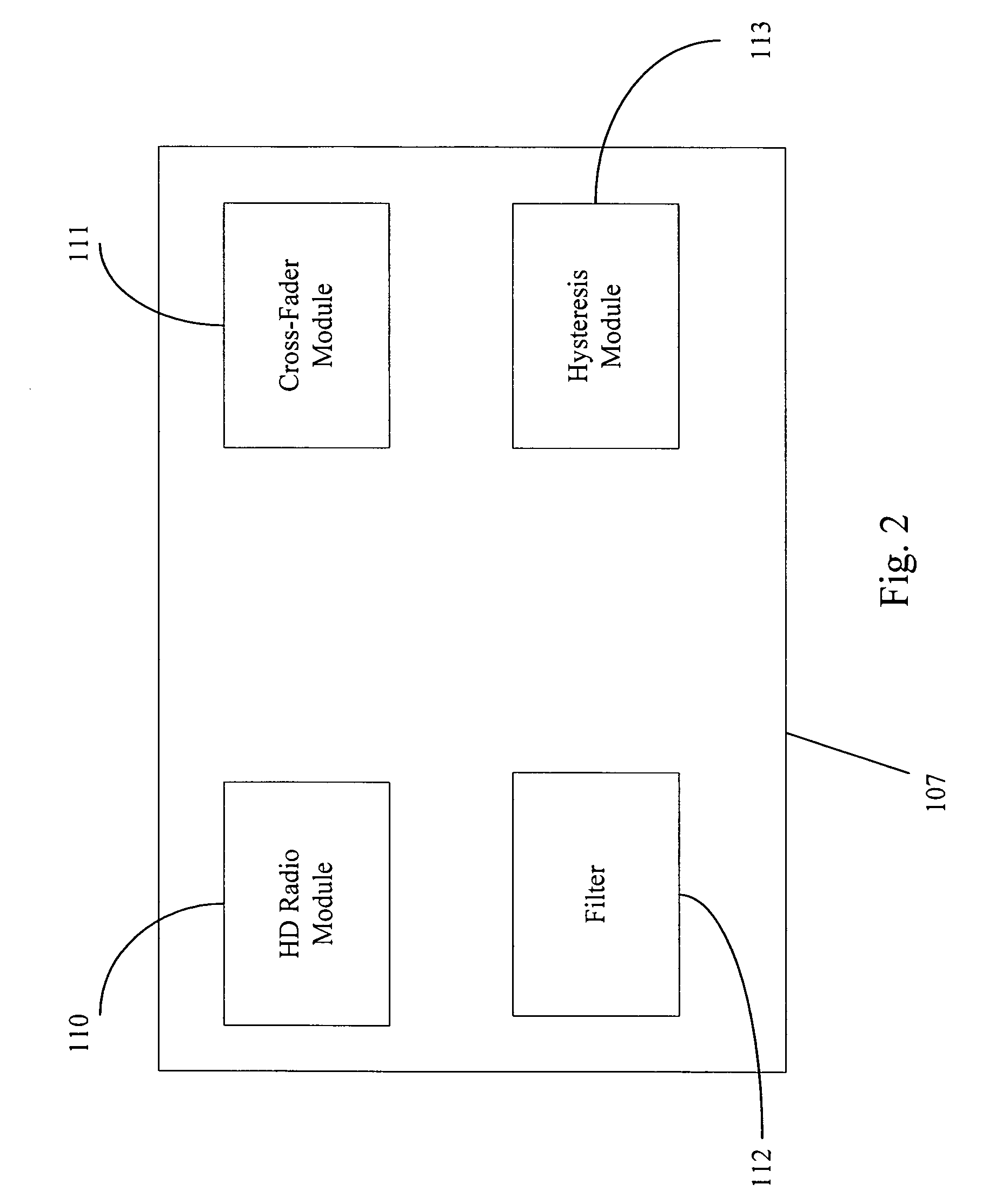 System for high definition radio blending
