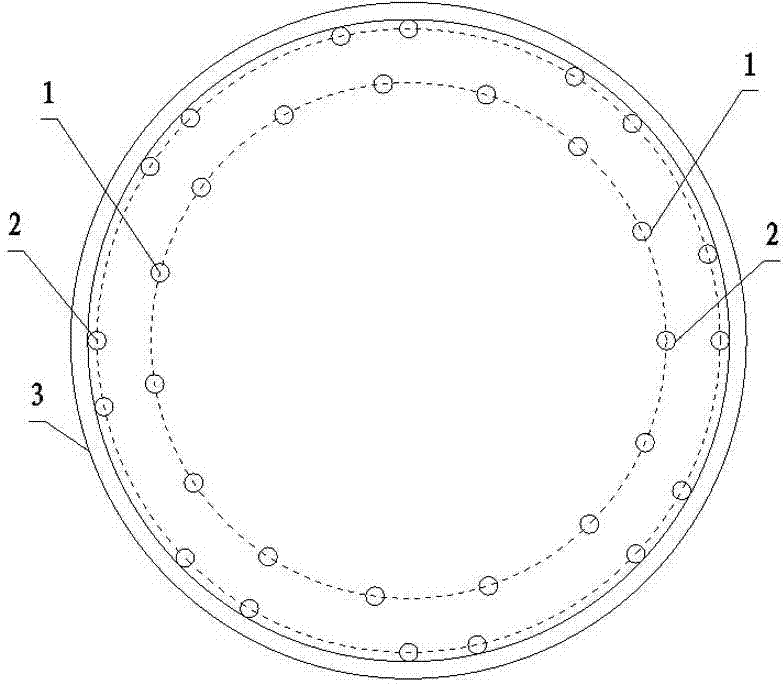 Steel structure of prestressed high-strength concrete pipe pile body