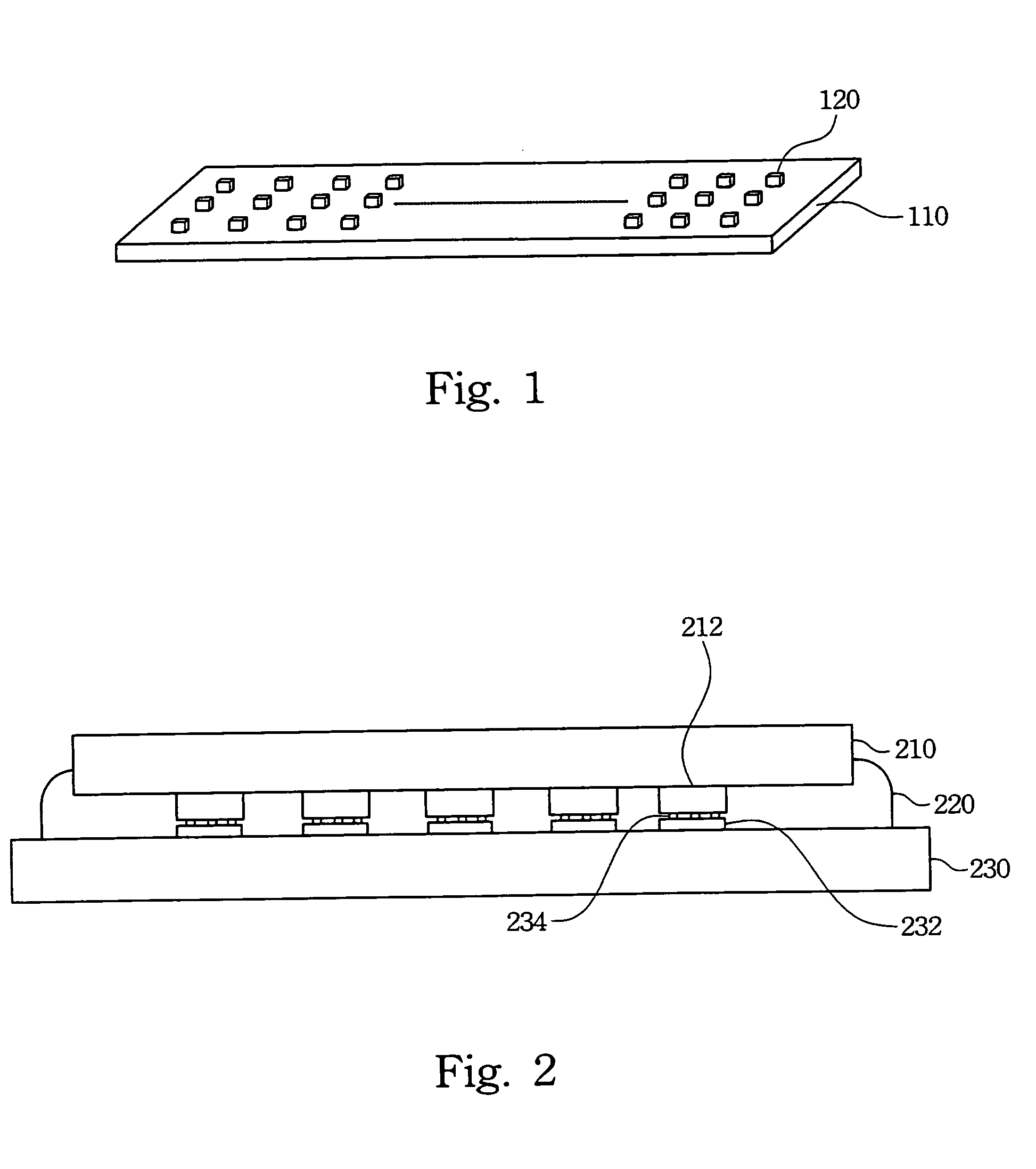 Electronic circuit connecting structure of flat display panel substrate