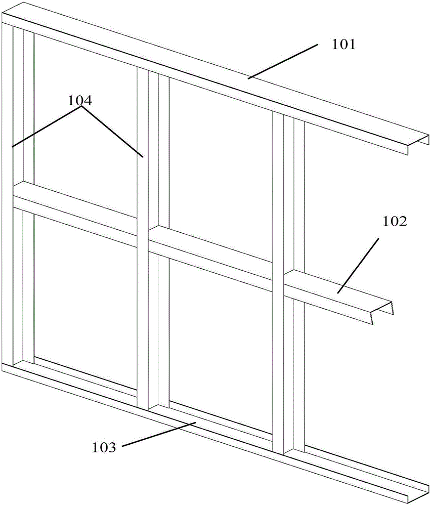 Fabrication method of on-site spraying and filling for fireproof lightweight particle walls