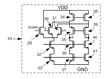 High-speed low-power consumption large-swing operational amplifier for analog-digital converter of production line