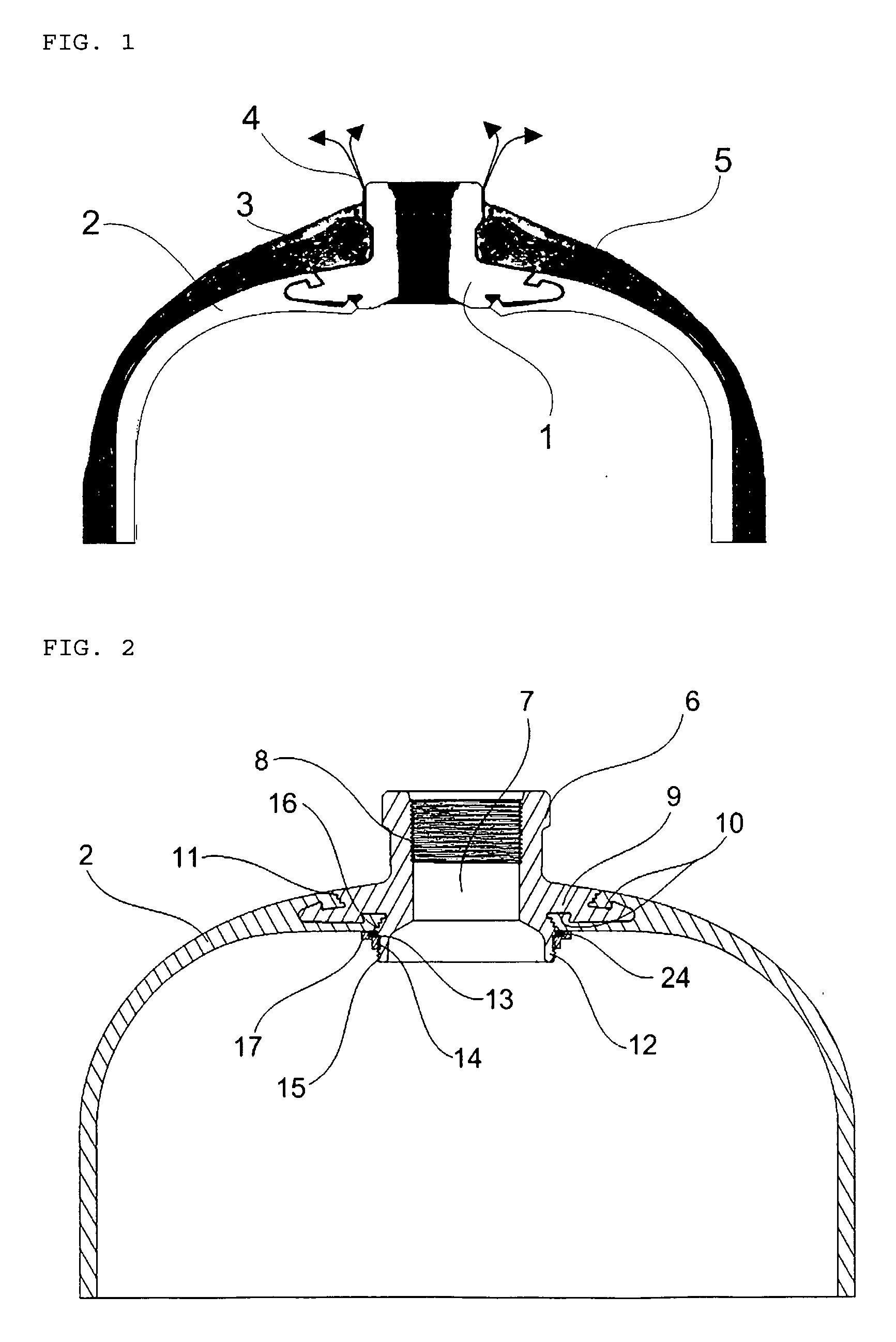 High gas-tightened metallic nozzle-boss for a high pressure composite vessel