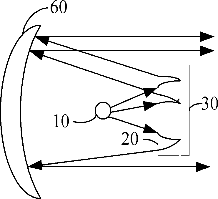 Scattering type metamaterial directional antenna