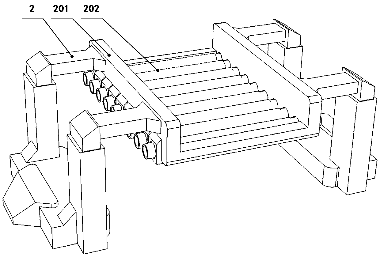 Deep processing treatment device of aluminum plate