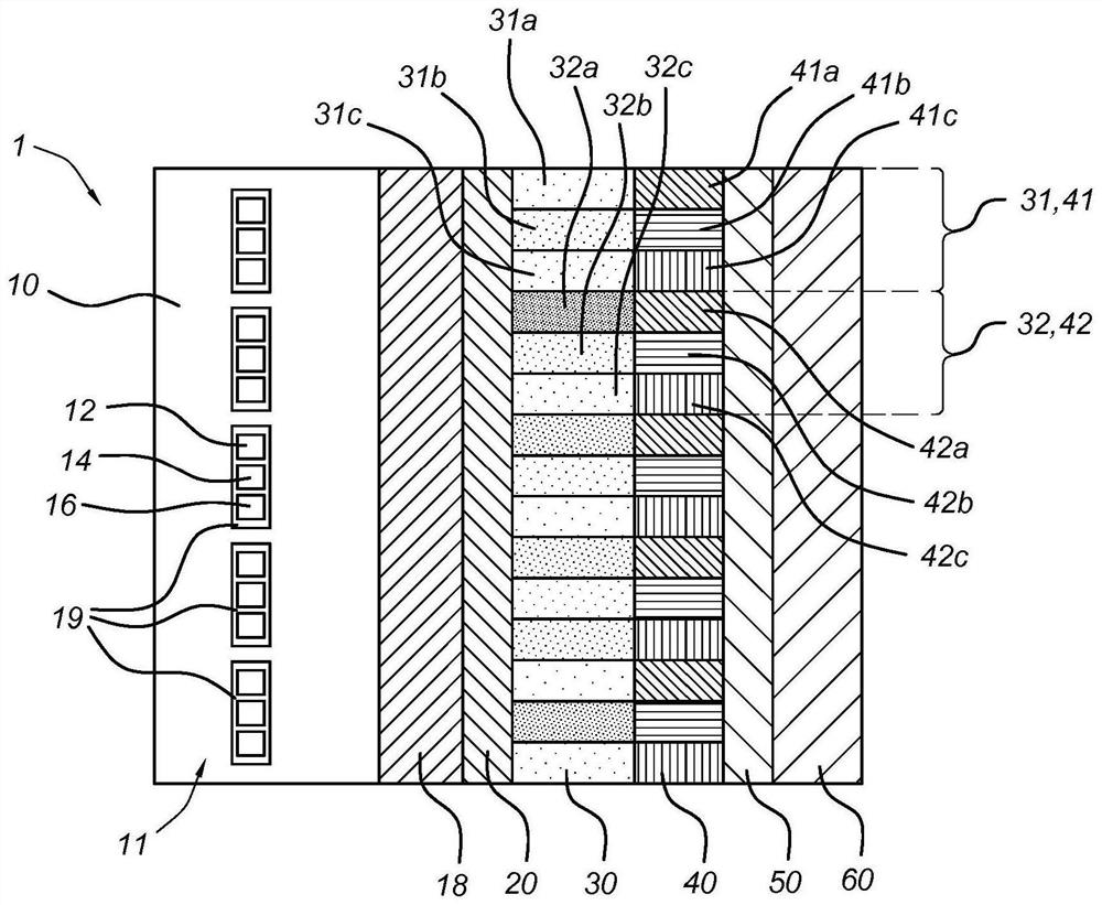 Backlighting device for display screen of television or mobile phone