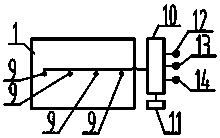 Heat dissipation device capable of indicating food temperature