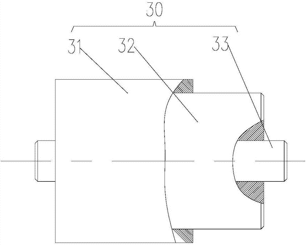 Arm pin mechanism and crane